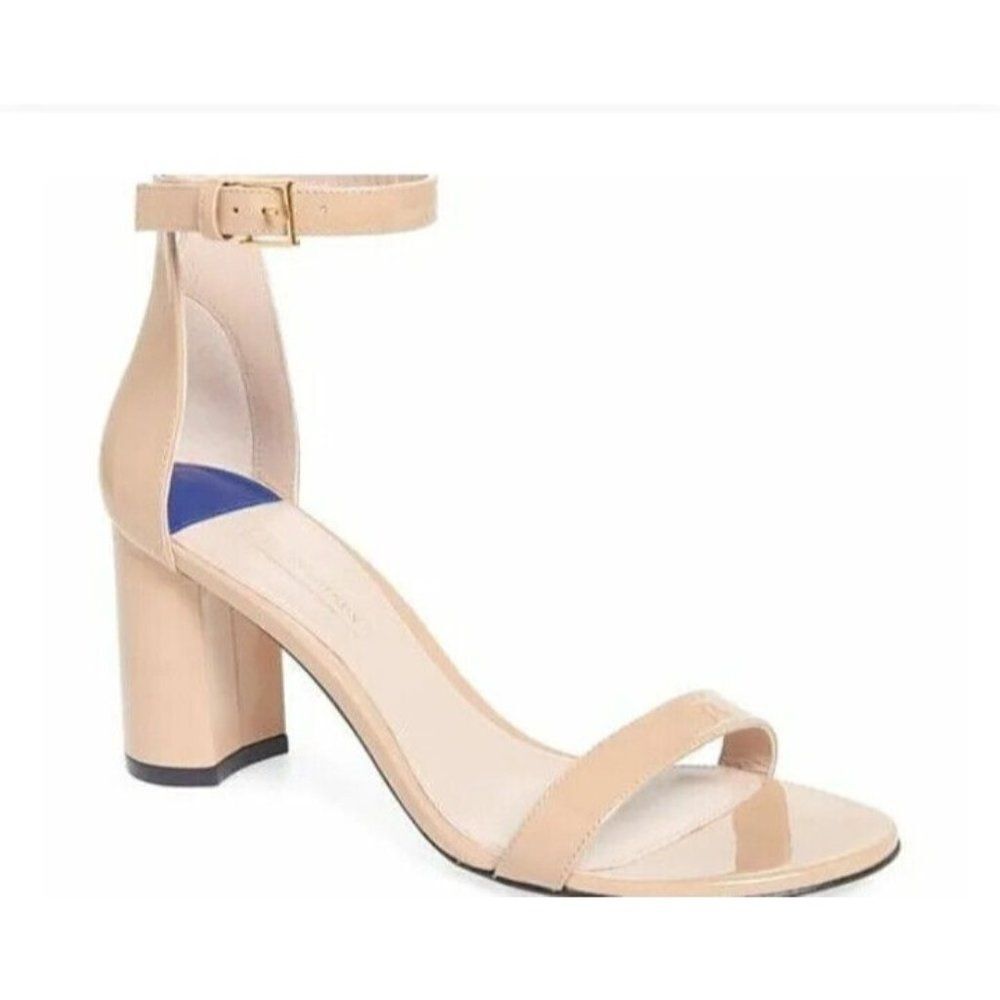 STUART WEITZMAN THE 75LESSNUDIST SANDAL ADOBE BEIGE SIZE 4,5 $398 - Picture 2 of 11